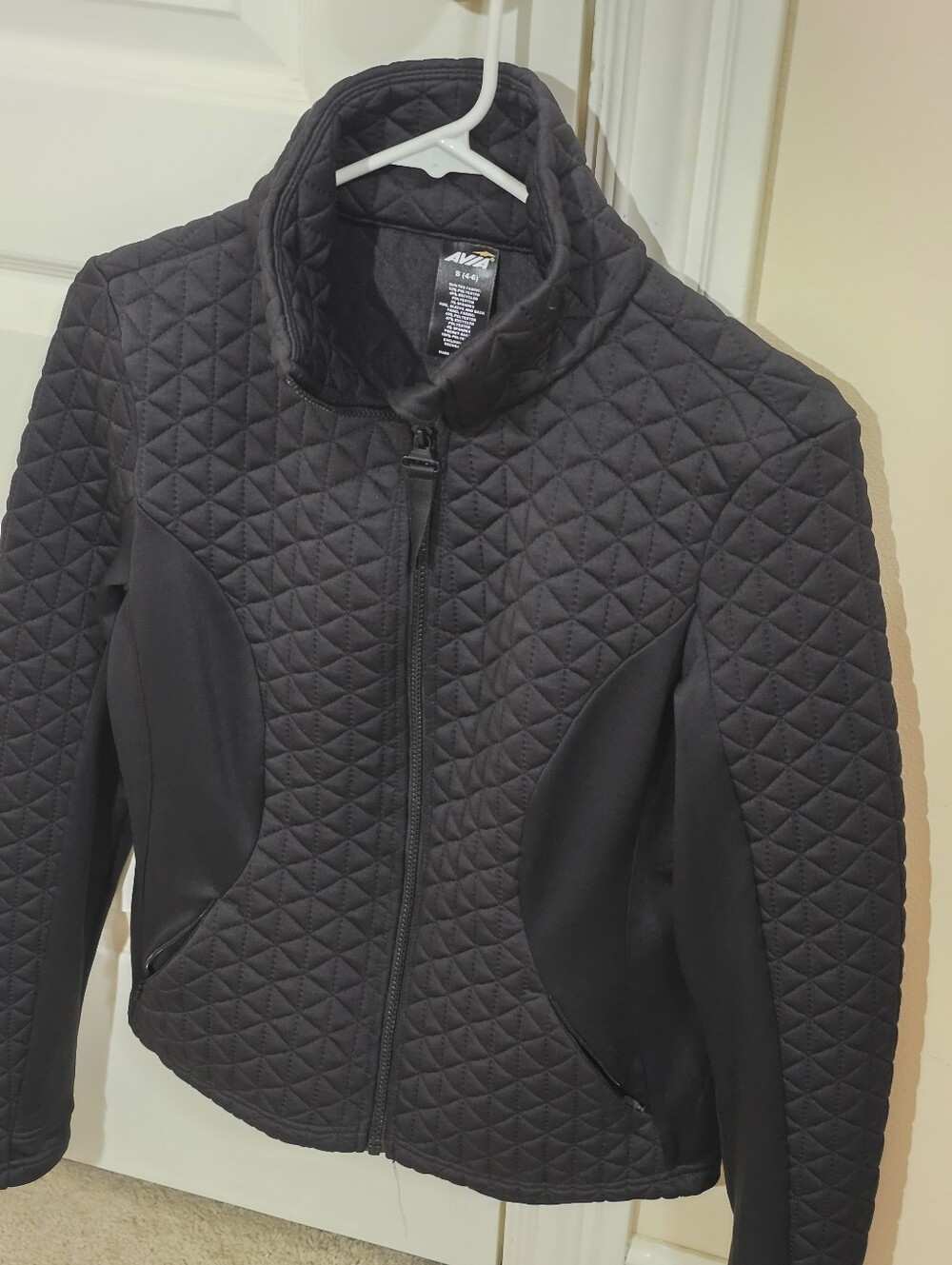 Avia Black Quilted Women's Bomber Jacket
